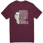 Ruth Bader "A Girl With A Book" Unisex T-Shirt - Gifts For Reading Addicts