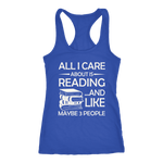 "All I Care About Is Reading" Women's Tank Top - Gifts For Reading Addicts