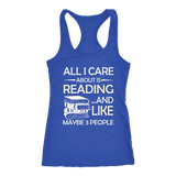 "All I Care About Is Reading" Women's Tank Top - Gifts For Reading Addicts