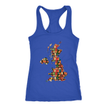 "UK Bookish Map" Women's Tank Top - Gifts For Reading Addicts