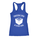 "Cracking Open A Cold One" Women's Tank Top - Gifts For Reading Addicts