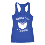 "Cracking Open A Cold One" Women's Tank Top - Gifts For Reading Addicts