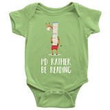 "I'd rather be reading" BABY BODYSUITS - Gifts For Reading Addicts