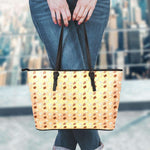 Book Pattern 2 Leather Totes - Gifts For Reading Addicts
