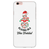 "Reading in a winter wonderland" Phone case - Gifts For Reading Addicts