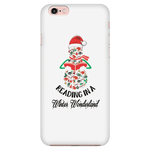 "Reading in a winter wonderland" Phone case - Gifts For Reading Addicts