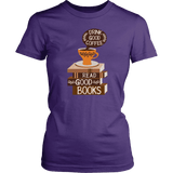 "Drink Good Coffee" Women's Fitted T-shirt - Gifts For Reading Addicts