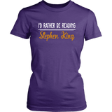 "I'd Rather Be Reading SK" Women's Fitted T-shirt - Gifts For Reading Addicts