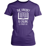 "The library" Women's Fitted T-shirt - Gifts For Reading Addicts