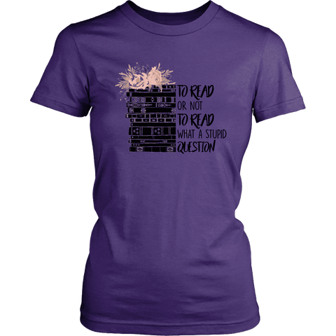 "To read or not to read" Women's Fitted T-shirt - Gifts For Reading Addicts