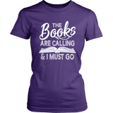 "The Books Are Calling" Women's Fitted T-shirt - Gifts For Reading Addicts