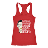 Ruth Bader "A Girl With A Book" Women's Tank Top - Gifts For Reading Addicts