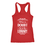 "When in doubt" Women's Tank Top - Gifts For Reading Addicts