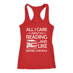 "All I Care About Is Reading" Women's Tank Top - Gifts For Reading Addicts