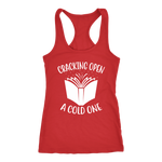 "Cracking Open A Cold One" Women's Tank Top - Gifts For Reading Addicts