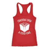 "Cracking Open A Cold One" Women's Tank Top - Gifts For Reading Addicts