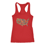 "USA Bookish Map" Women's Tank Top - Gifts For Reading Addicts