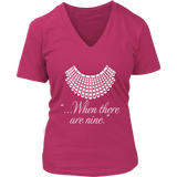 "When there are nine" V-neck Tshirt - Gifts For Reading Addicts