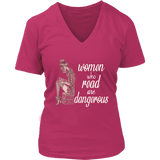 "Women who read" V-neck Tshirt - Gifts For Reading Addicts