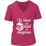 "Women who read" V-neck Tshirt - Gifts For Reading Addicts