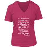 "He's more myself than i am" V-neck Tshirt - Gifts For Reading Addicts