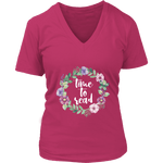 "Time to read" V-neck Tshirt - Gifts For Reading Addicts