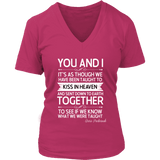 "You and i" V-neck Tshirt - Gifts For Reading Addicts