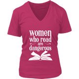 "Women who read" V-neck Tshirt - Gifts For Reading Addicts