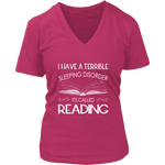 "Sleeping disorder" V-neck Tshirt - Gifts For Reading Addicts