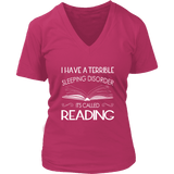 "Sleeping disorder" V-neck Tshirt - Gifts For Reading Addicts