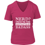 "Nerd?" V-neck Tshirt - Gifts For Reading Addicts