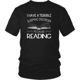 "Sleeping disorder" Unisex T-Shirt - Gifts For Reading Addicts