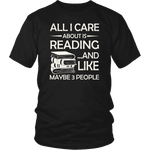 "All I Care About Is Reading" Unisex T-Shirt - Gifts For Reading Addicts