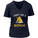 "i Don't Give A Hufflefuck" V-neck Tshirt - Gifts For Reading Addicts