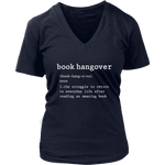 "Book hangover" V-neck Tshirt - Gifts For Reading Addicts