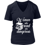 "Women who read" V-neck Tshirt - Gifts For Reading Addicts