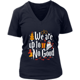 "We Are Up To No Good " V-neck Tshirt - Gifts For Reading Addicts