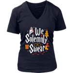 "We Solemnly Swear" V-neck Tshirt - Gifts For Reading Addicts