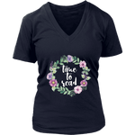 "Time to read" V-neck Tshirt - Gifts For Reading Addicts