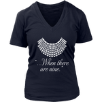 "When there are nine" V-neck Tshirt - Gifts For Reading Addicts