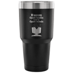 Open Books Lead To Open Minds Travel Mug - Gifts For Reading Addicts
