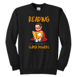 "Reading gives me"YOUTH CREWNECK SWEATSHIRT - Gifts For Reading Addicts