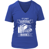 "It's Not Hoarding If It's Books" V-neck Tshirt - Gifts For Reading Addicts