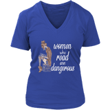 "Women who read" V-neck Tshirt - Gifts For Reading Addicts