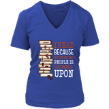 "I Read" V-neck Tshirt - Gifts For Reading Addicts