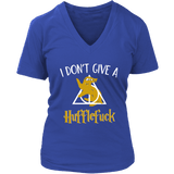 "i Don't Give A Hufflefuck" V-neck Tshirt - Gifts For Reading Addicts