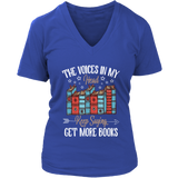 "Get More Books" V-neck Tshirt - Gifts For Reading Addicts