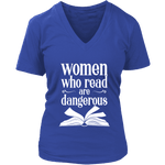 "Women who read" V-neck Tshirt - Gifts For Reading Addicts