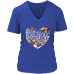"I am a bookaholic" V-neck Tshirt - Gifts For Reading Addicts