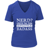 "Nerd?" V-neck Tshirt - Gifts For Reading Addicts